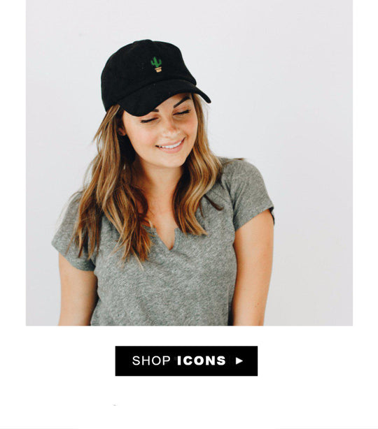 icon and pictures baseball hat